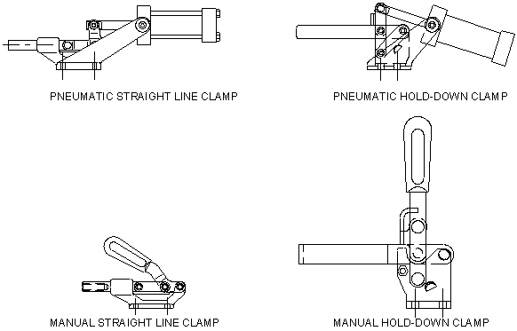 clamps for self feeding drills